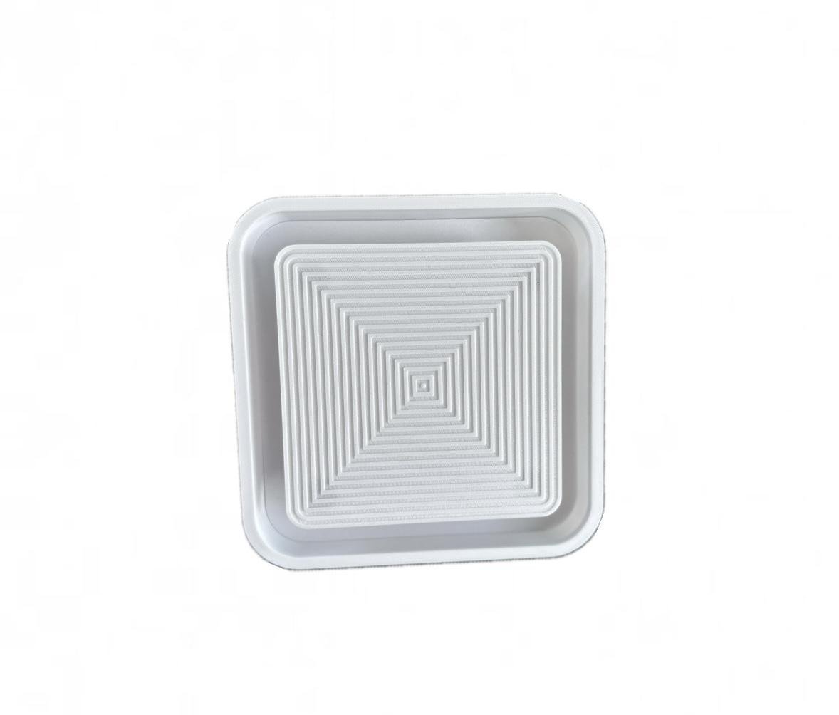 Бокс під вентилятор прихованого монтажу під плитку 100 мм Білий