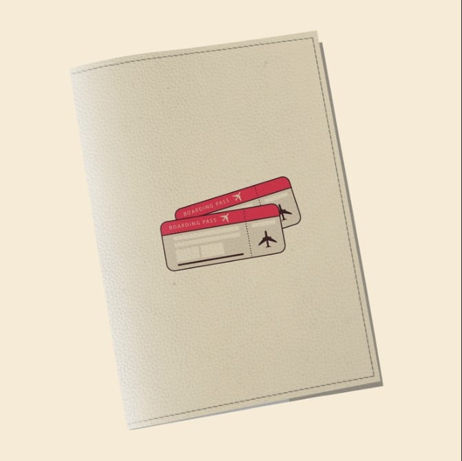 Обложка на паспорт Wall-style The cover Travel 9,6x13,3 см (913103)
