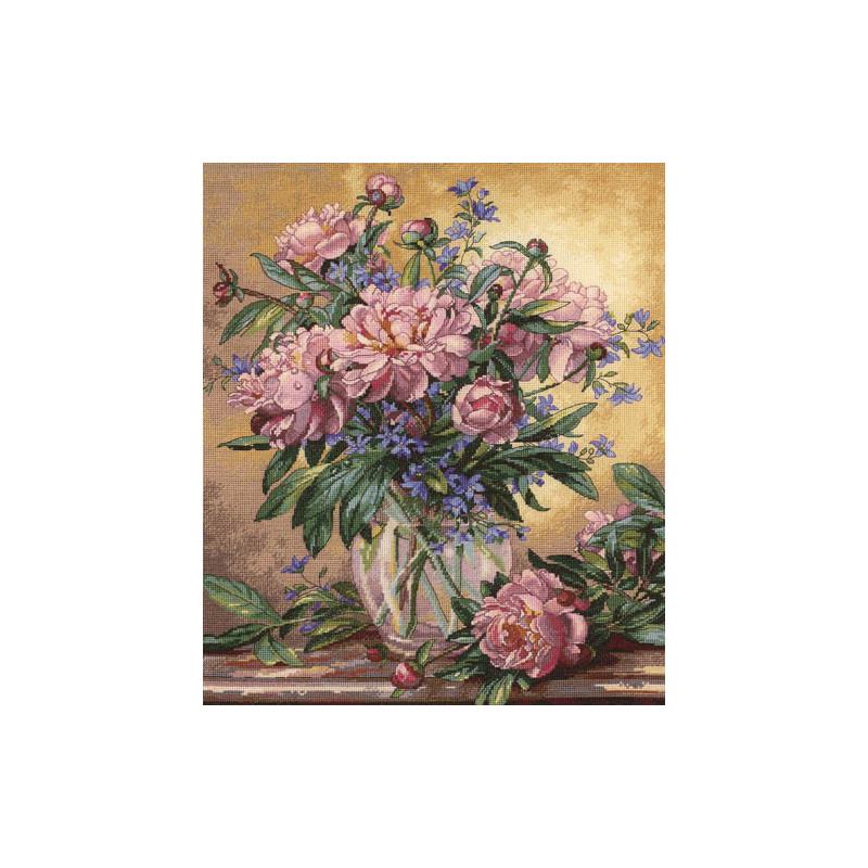 Набір для вишивки хрестиком Dimensions 35211 Peonies - Canterbury Bells (17)
