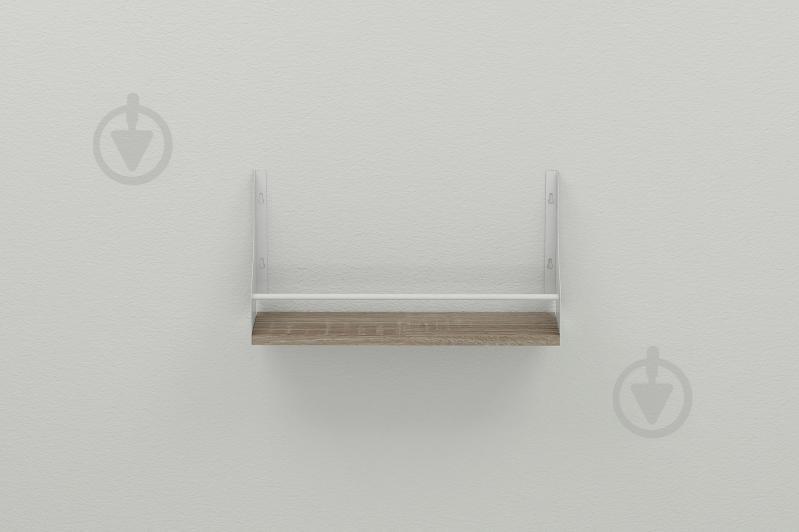 Полка настенная Ferrum-decor Изи 260x500x150 металл Белый ДСП Сонома Трюфель 16 мм (IZI0012) Полка настенная Ferrum-decor Изи 260x500x150 металл Белый ДСП Сонома Трюфель 16 мм (IZI0012)