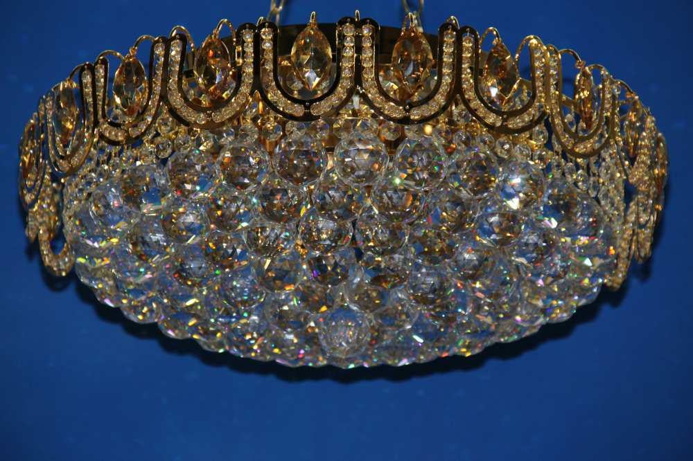 Хрустальная люстра L0506/9 Золото/Белый/Бежевый (AN000734)