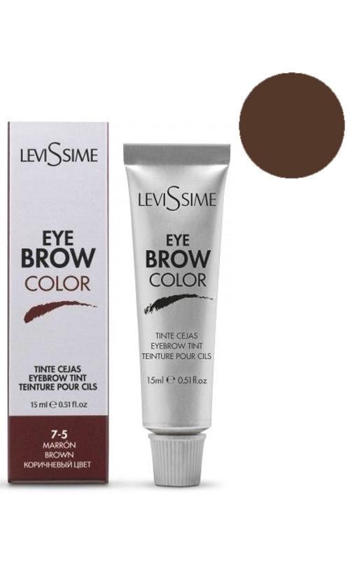 Фарба для брів та вій LeviSsime Eye Brow Color 7-5 Brown (33134)