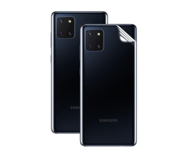 Противоударная гидрогелевая пленка Hydrogel Film для Samsung Galaxy Note 10 Lite на заднюю панель, Transparent