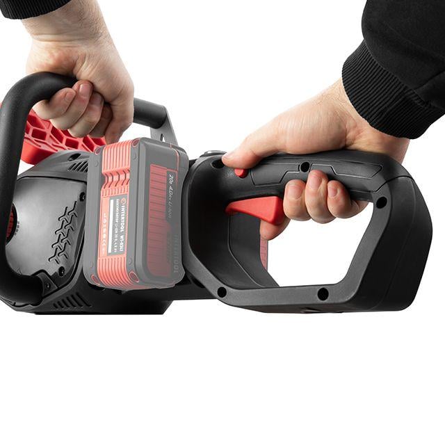 Пила ланцюгова Intertool WT-9211 акумуляторна з безщітковим двигуном 40 В 2х20 В шина 35 см - фото 5 Пила ланцюгова Intertool WT-9211 акумуляторна з безщітковим двигуном 40 В 2х20 В шина 35 см - фото 5
