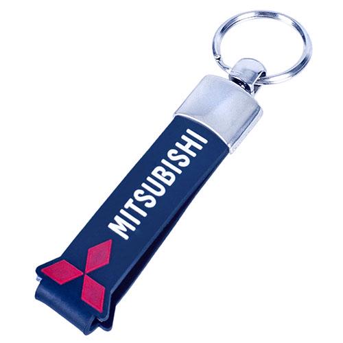 Брелок с резиновым ремешком MITSUBISHI Black Брелок с резиновым ремешком MITSUBISHI Black