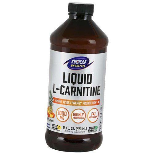 Карнітин рідкий для схуднення Now Foods Carnitine Liquid 1000 Тропічний пунш 473 мл (02128013)