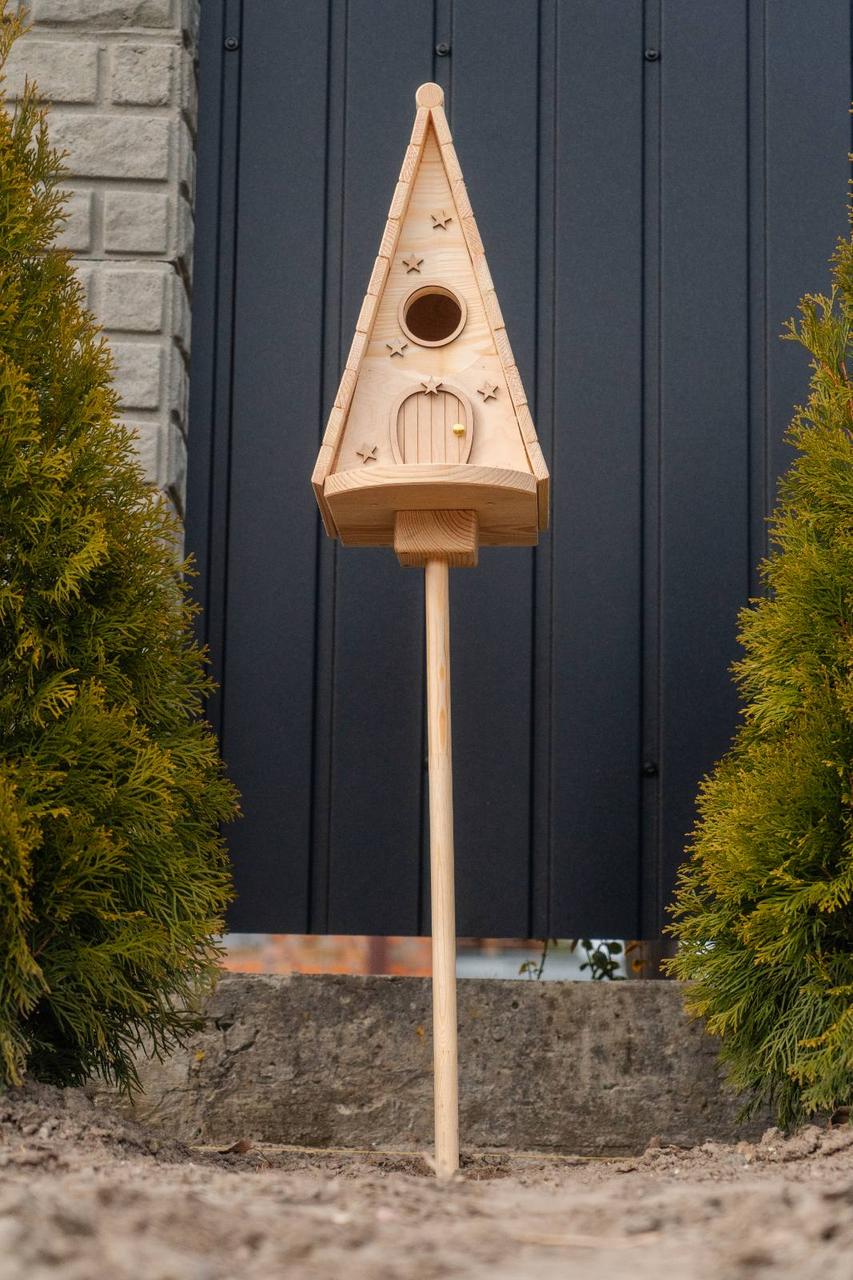 Дом для птиц Андромеда из древесины 325х290х210 мм - фото 6 Дом для птиц Андромеда из древесины 325х290х210 мм - фото 6