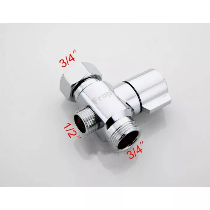 Дивертор із кран-буксою для змішувача Frap FBBB поворотний Хром - фото 4