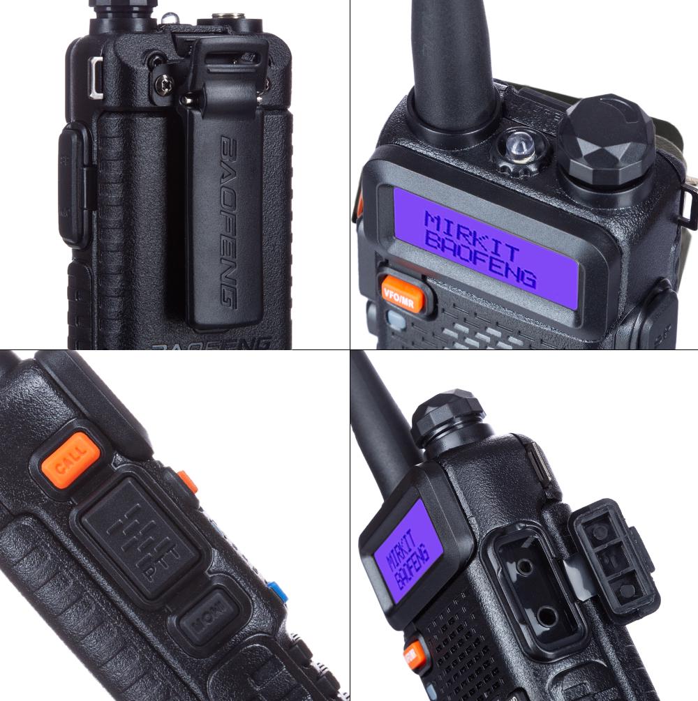 Рація Baofeng UV-5R 8W та гарнітура Чорний (6849) - фото 3