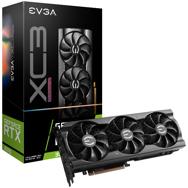 Видеокарта EVGA GeForce RTX 3070 XC3 Ultra Gaming (08G-P5-3755-KR)