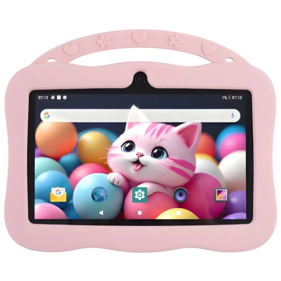Планшет дитячий G123 з Hello Kitty Wi-Fi на Android 7 Рожевий (G123-3)