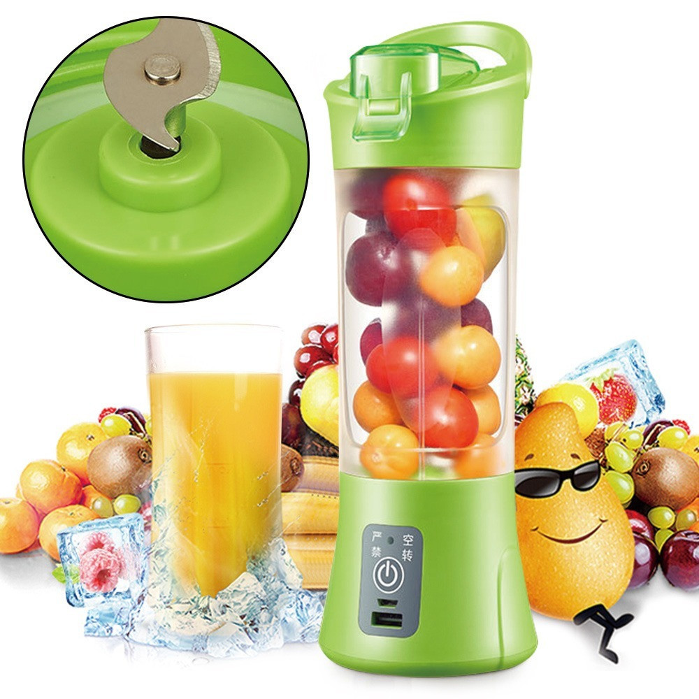 Фітнес-блендер Smart Juice Cup Fruits QL-602 портативний Зелений - фото 2