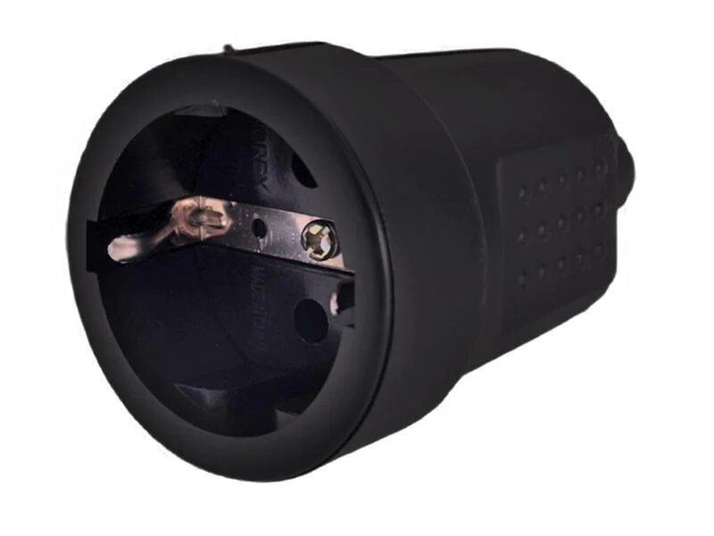 Вилка каучуковая Lemanso Horoz с заземлением alfa прямая (2237268499)