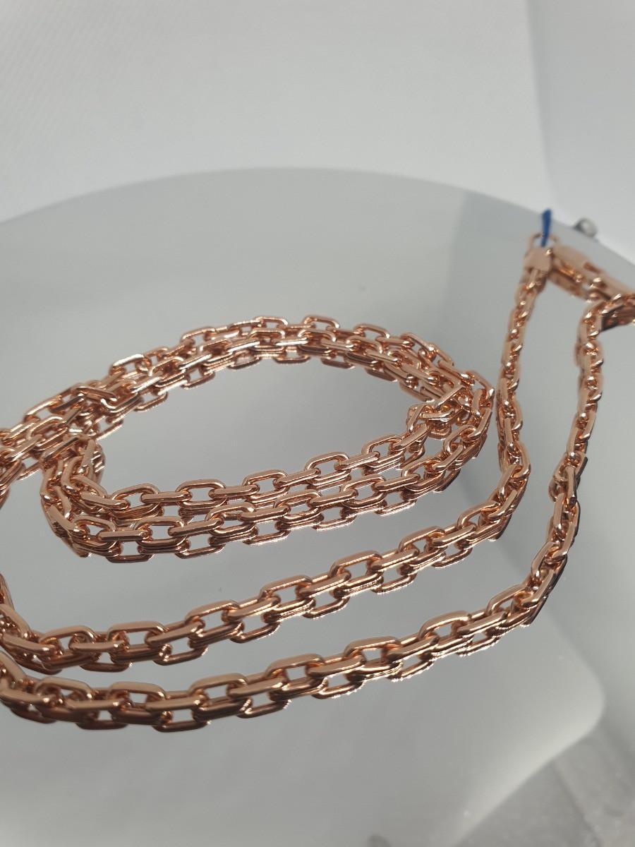 Цепочка Серебряная Якорное плетение позолота 60 см (2410п)