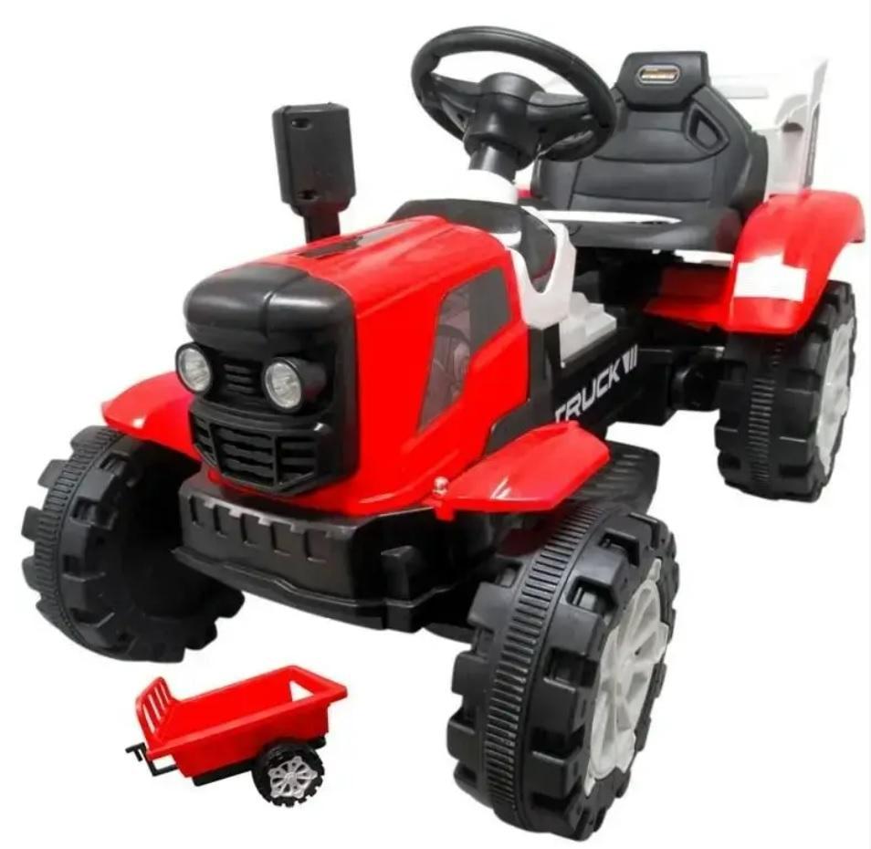 Трактор акумуляторний з причепом R-Sport Червоний Трактор акумуляторний з причепом R-Sport Червоний