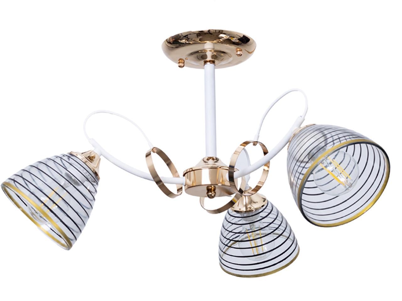 Люстра LK-728S/3 E27 WH+FG