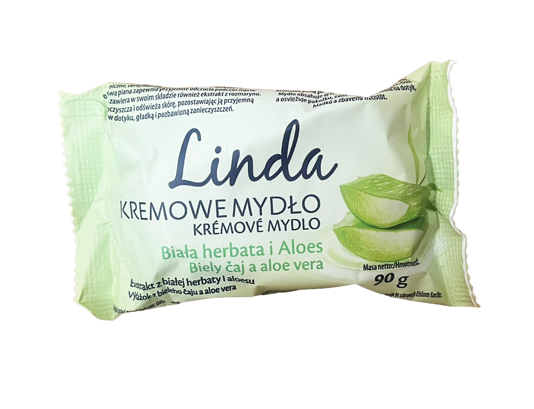 Мыло кремовое Linda Белый чай и алоэ 90 г