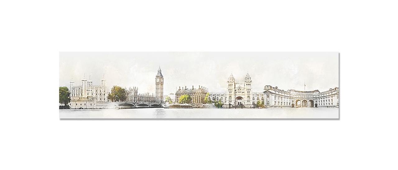 Наклейка виниловая на кухню Zatarga Ретро Лондон 600х2500 мм (1271805744)