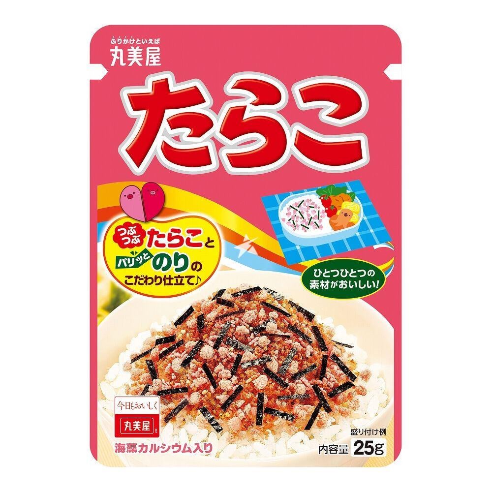 Фурікаке MARUMIYA Tarako з ікрою тріски кунжутом норі та боніто 25 г (2837476159)