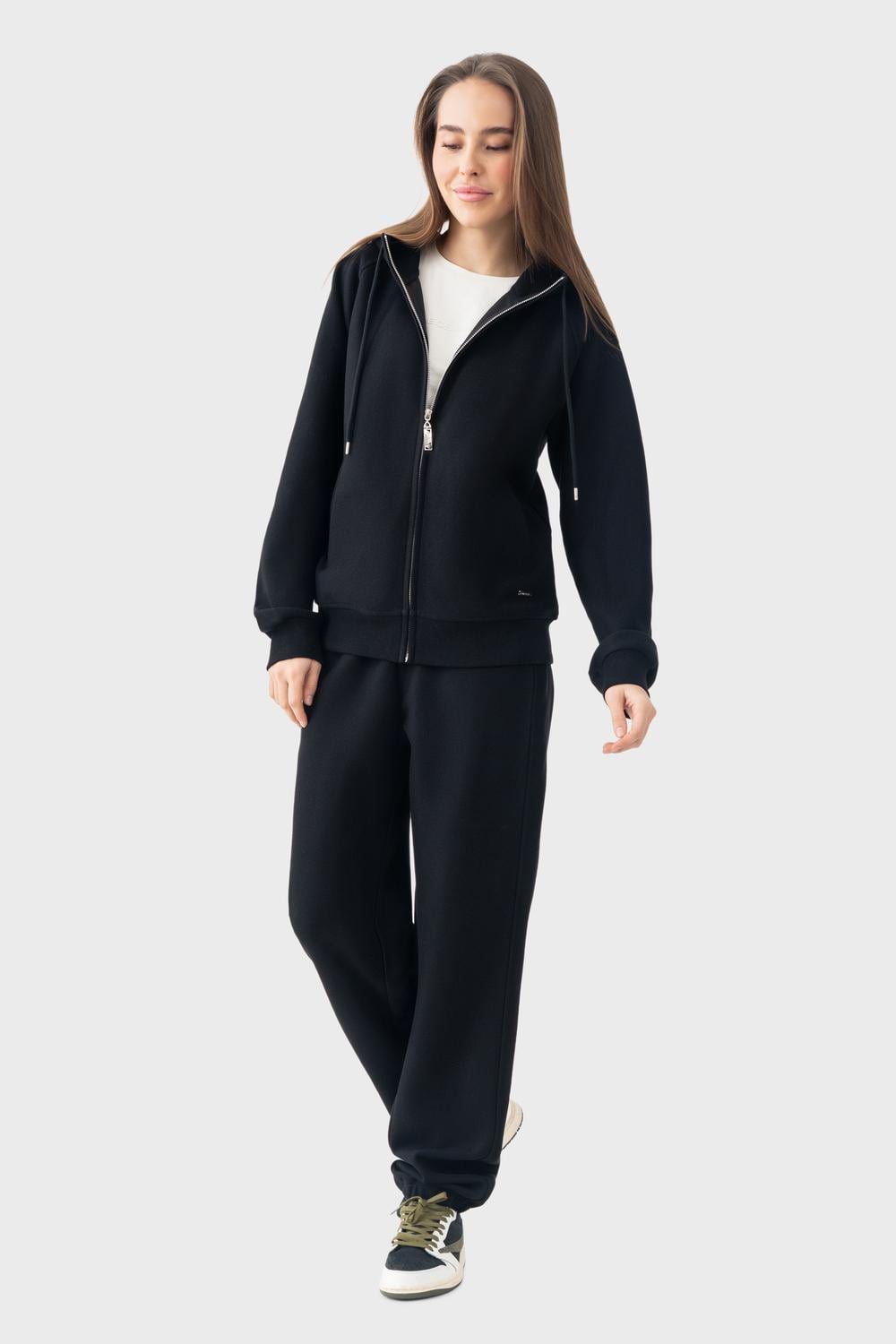 Спортивний костюм AVECS з трикотажу Лакоста 2XL Чорний (50609/1-2XL)