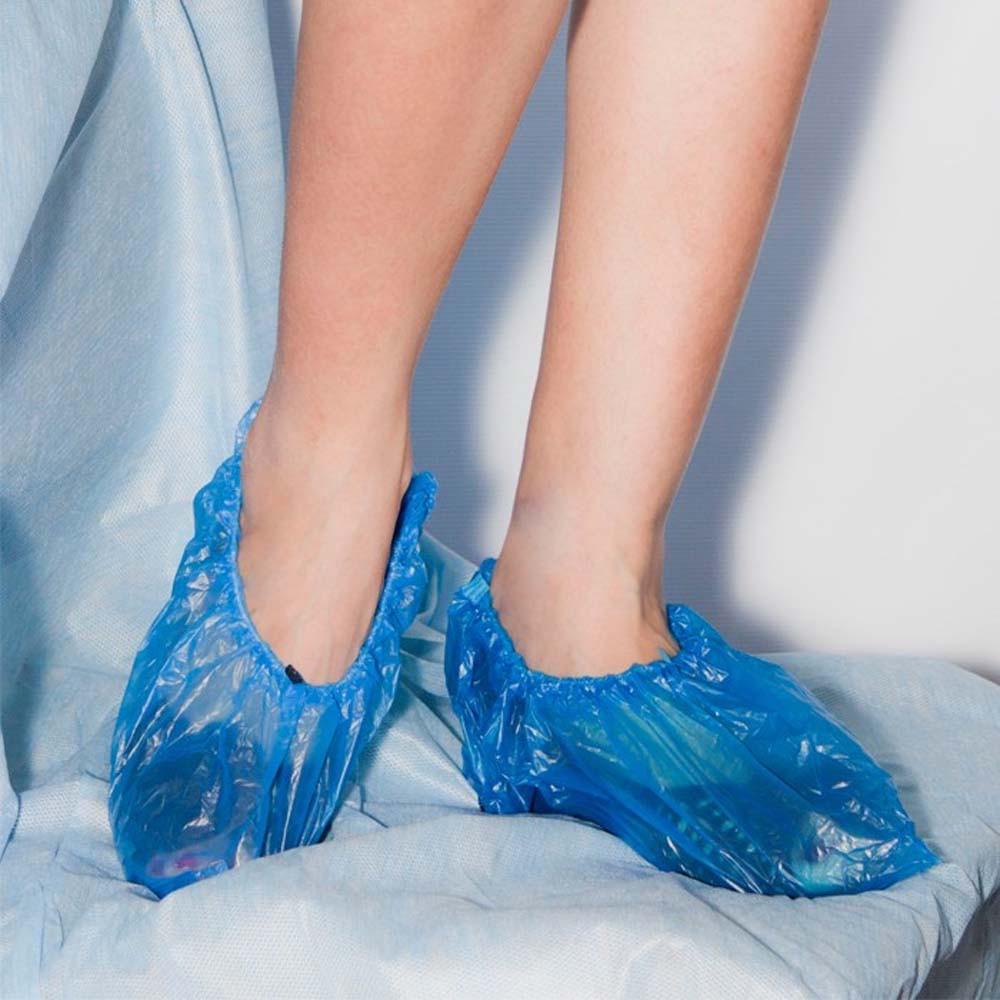 Бахіли одноразові поліетиленові 100 шт. Синій - фото 7 Бахіли одноразові поліетиленові 100 шт. Синій - фото 7