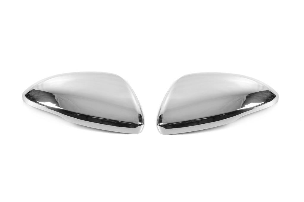 Накладка на зеркало Carmos для Opel Astra K 2016-2021 гг. нержавеющая сталь Хром