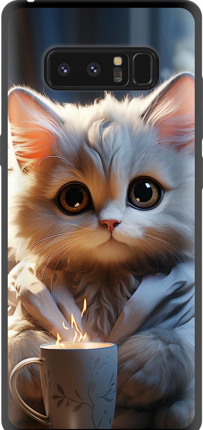 Чехол на Samsung Galaxy Note 8 White cat (5646b-1020-42517)
