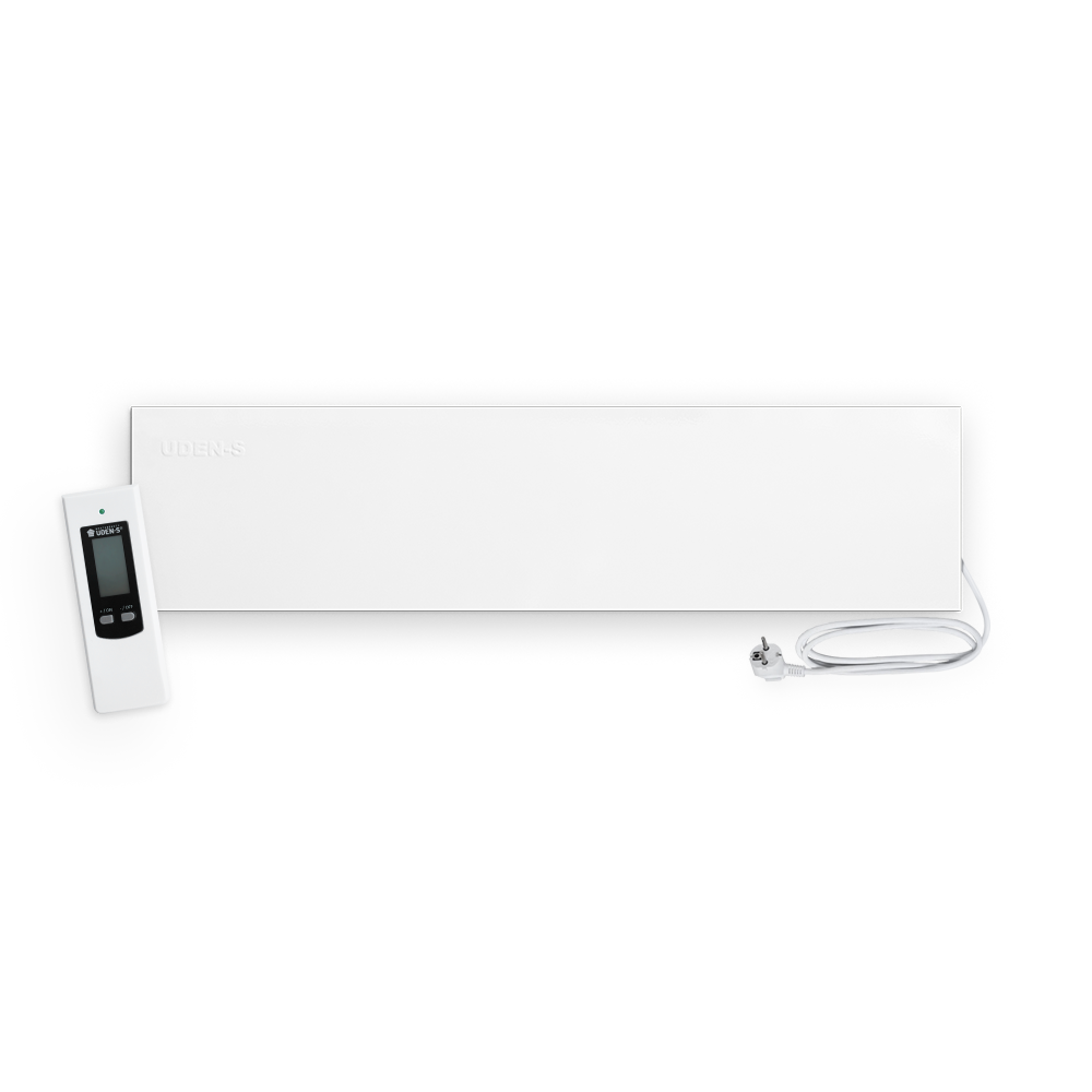 Тепловая панель металлокерамическая Uden-S-300 с терморегулятором и д/у до 6 м2 980х240 мм Белый (25748448)