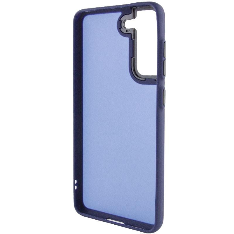 Противоударный чехол TPU+PC Lyon Frosted для Samsung Galaxy S22 Navy Blue - фото 3