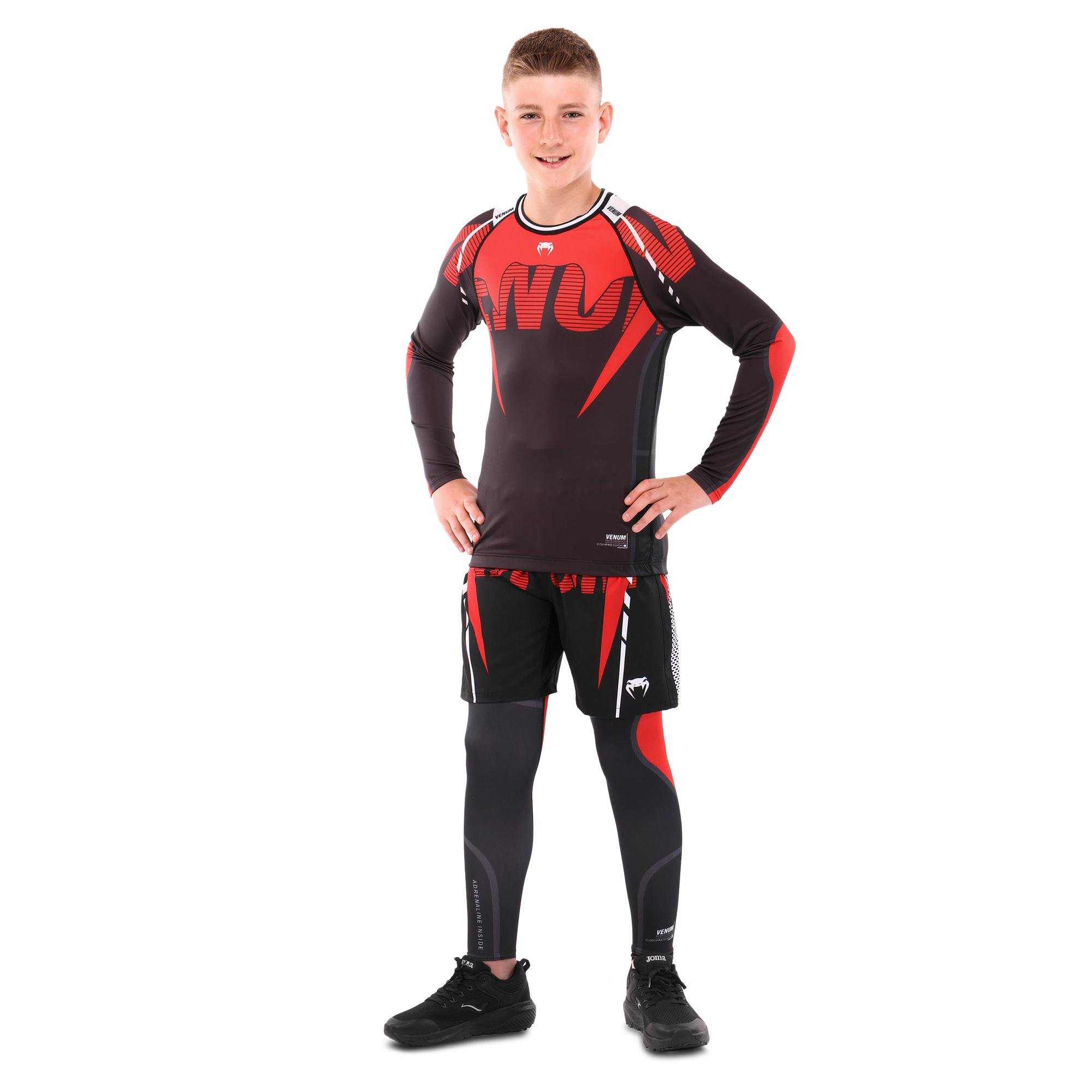 Комплект компрессионный VENUM UFC FIGHT WEEK 9539B-9639B-V5030 3в1 рашгард/шорты/брюки S/145-155 см (8585053829882)