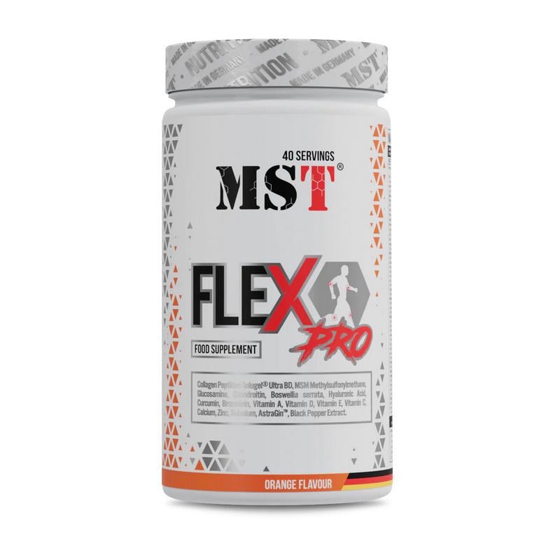 Хондропротектор MST FleX Pro глюкозамин хондроитин и MSM 600 г Апельсин
