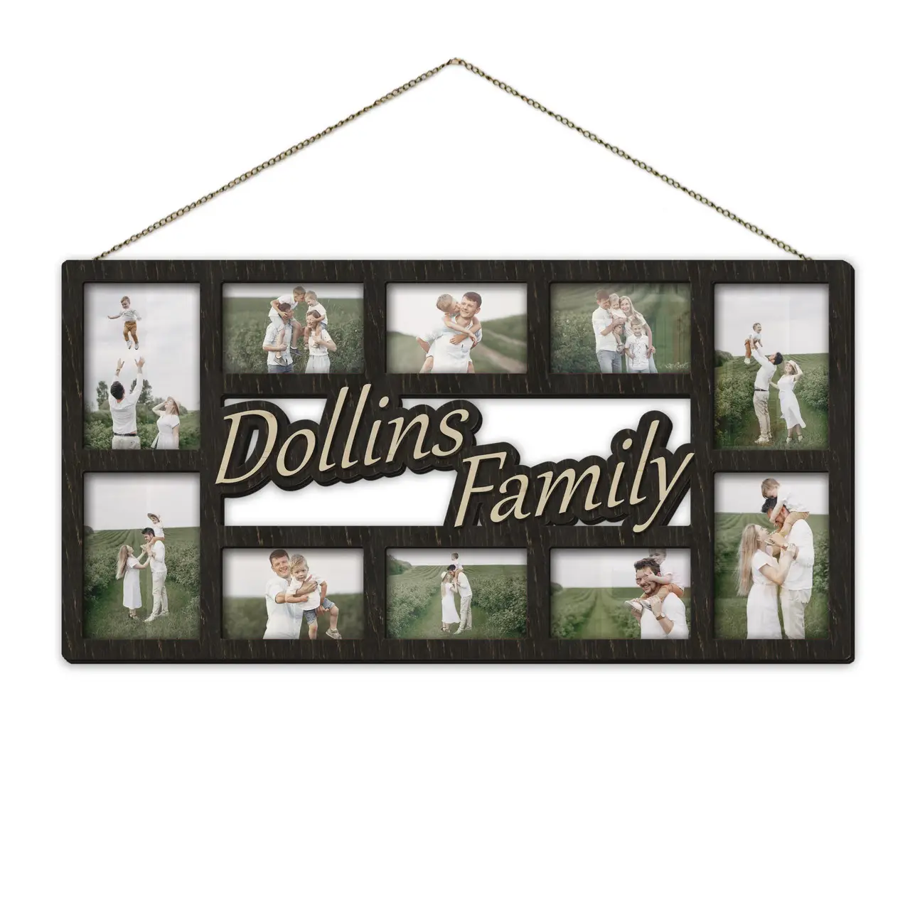 Фоторамка-коллаж на 10 фото Черный (rectangles_dollins_collage-2) - фото 1 Фоторамка-коллаж на 10 фото Черный (rectangles_dollins_collage-2) - фото 1