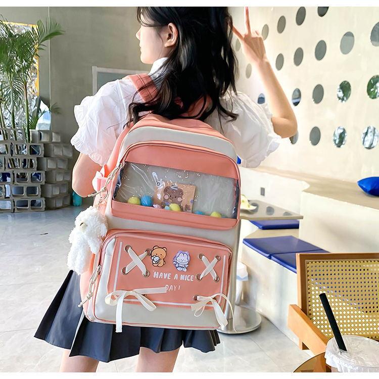 Шкільний рюкзак для дівчинки 5в1 Trendy сумка-шопер/пенал/бананка 5-11 класу Рожевий (1479165810) - фото 4 Шкільний рюкзак для дівчинки 5в1 Trendy сумка-шопер/пенал/бананка 5-11 класу Рожевий (1479165810) - фото 4