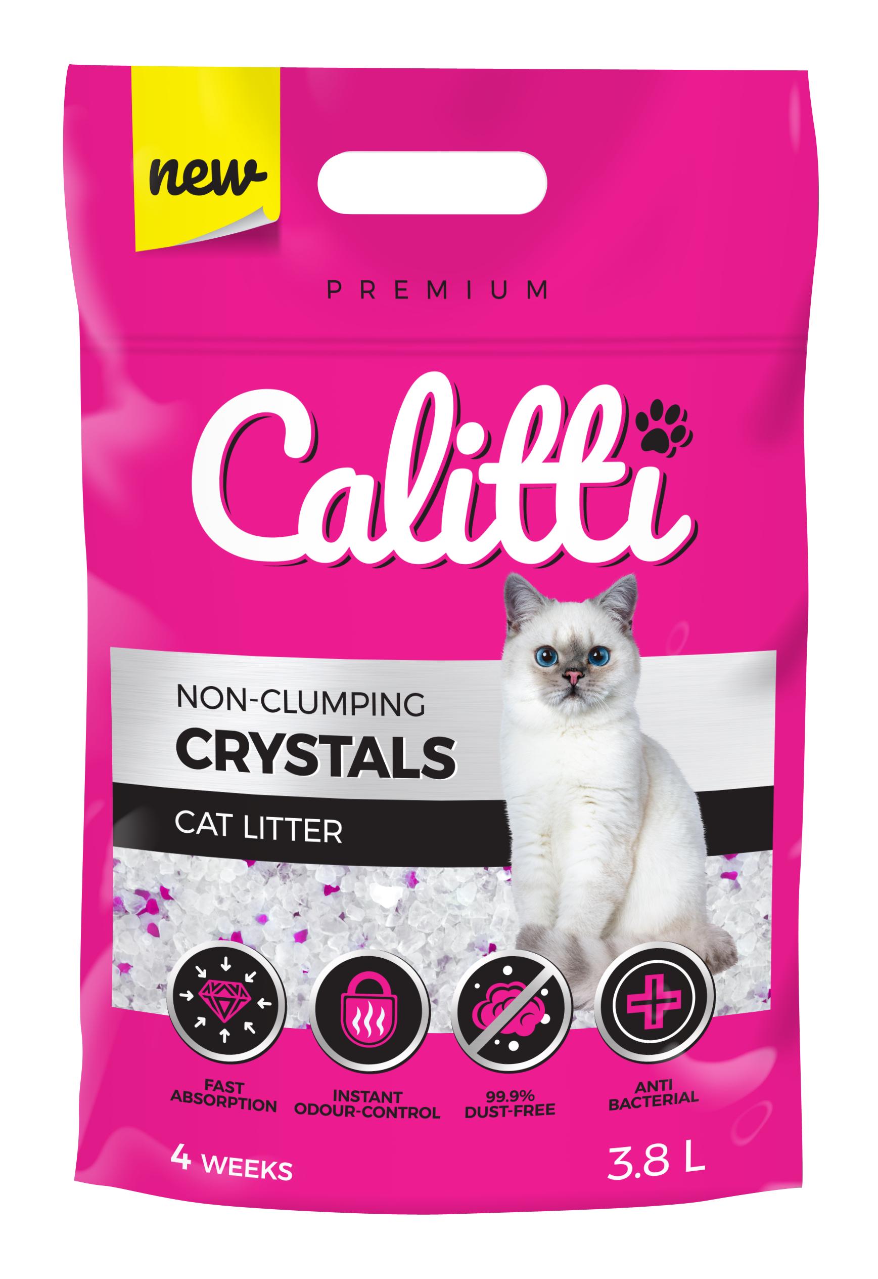 Наполнитель для кошек Sandezia Calitti Crystals 3,8 л (223353)