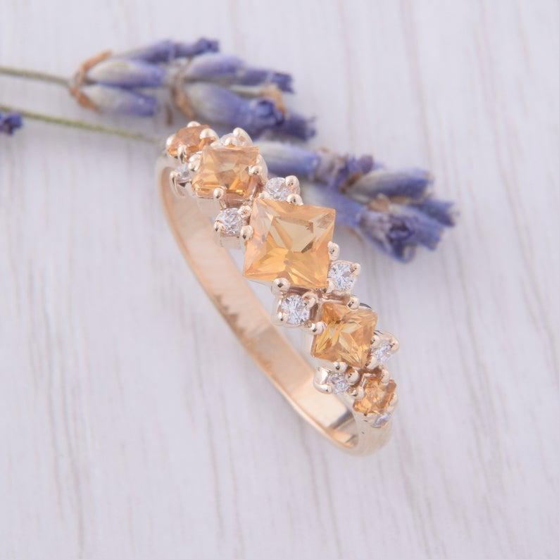 Кільце з червоного золота з цитрином (2246277813)