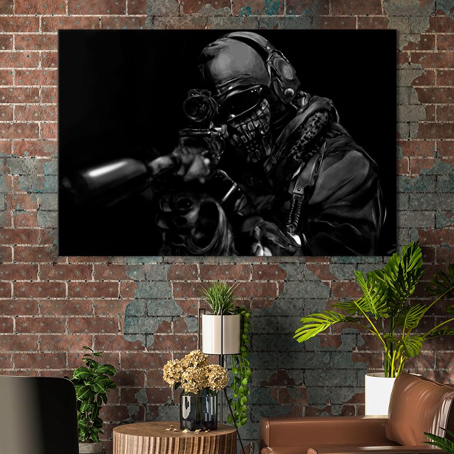 Настенний декор Call of Duty: Призраки 80x54 см (A187-1)