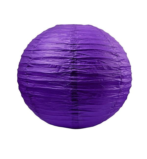 Подвесной китайский фонарик 40 см Фиолетовый