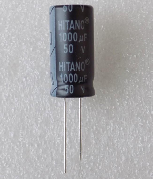 Конденсатор электролитический 1000uF 50V 105C 1000 мкФ 50В 105 град/1000x50x105 град HITANO 13x25 мм (17617)