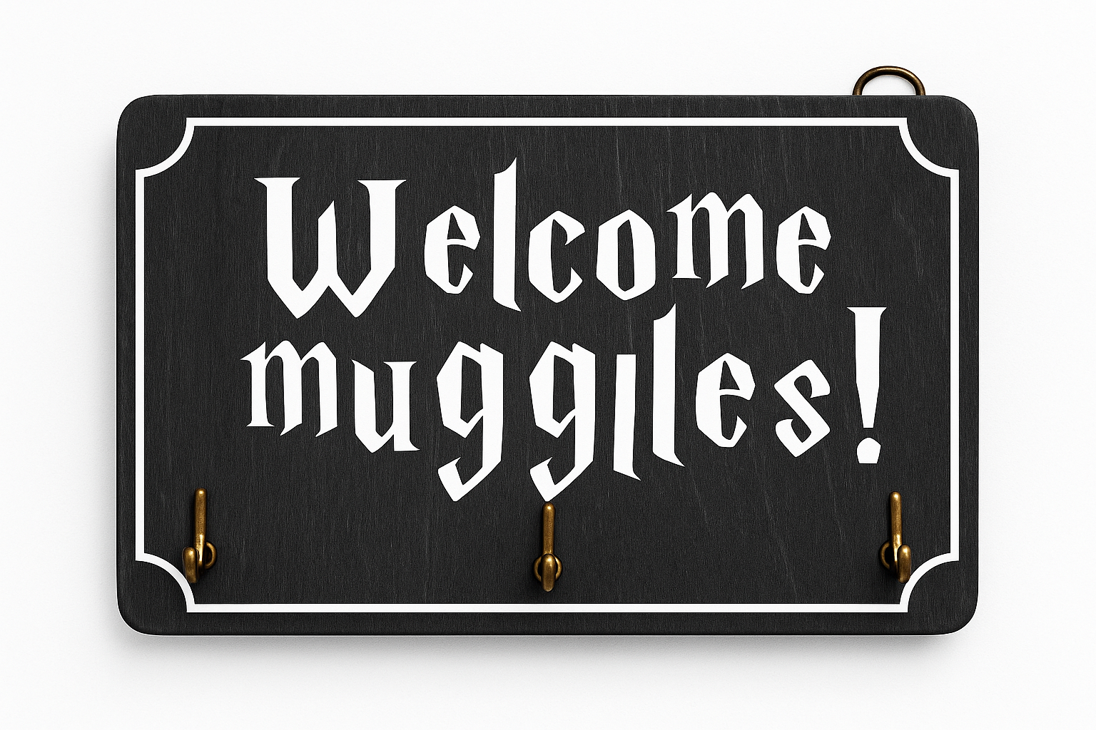 Ключница настенная Presentville "Welcome, muggles!" 10х15 см 10х15 см (KEDL_21S023)