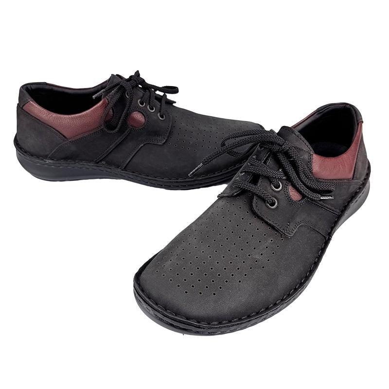 Мокасини чоловічі шкіряні N-009560 p. 41 26,5 см Чорний - фото 2 Мокасини чоловічі шкіряні N-009560 p. 41 26,5 см Чорний - фото 2