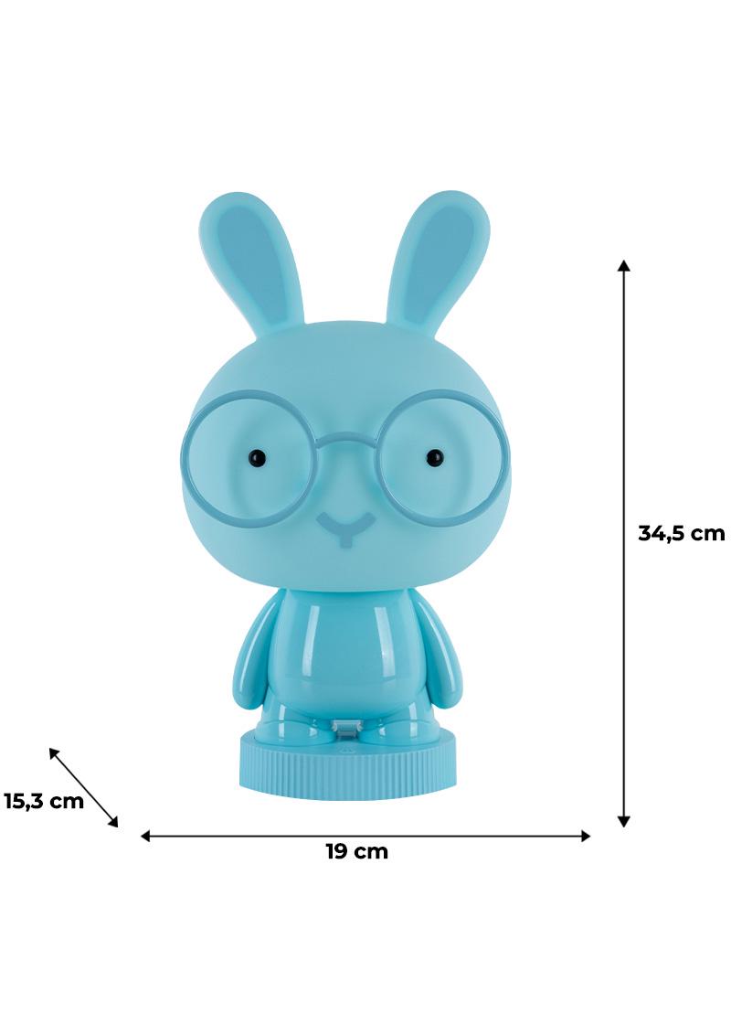 Светильник-ночник LED с аккумулятором KITE Bunny Голубой (K24-490-1-3) - фото 5 Светильник-ночник LED с аккумулятором KITE Bunny Голубой (K24-490-1-3) - фото 5