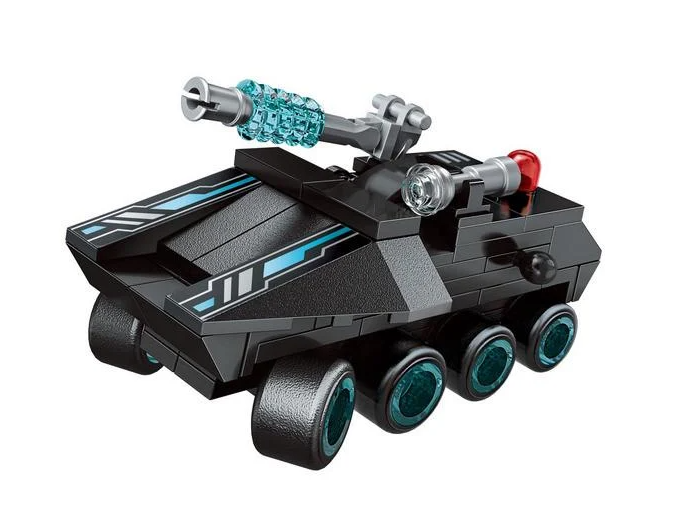 Конструктор Qman Транспорт с оружием 93 дет.