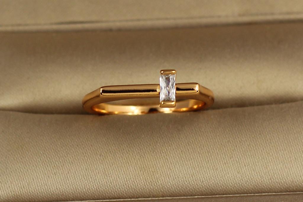 Каблучка Xuping Jewelry Лаконізм р. 19 Золотистий (30233878)