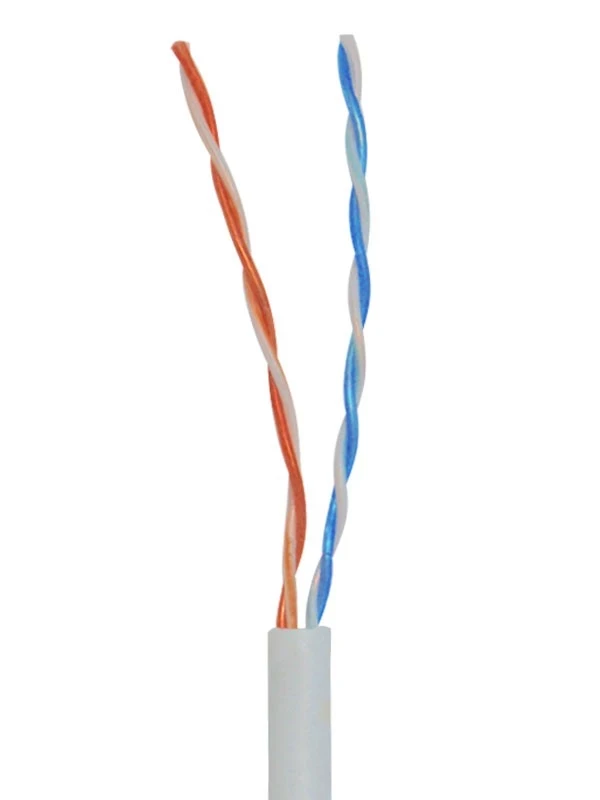 Кабель витая пара для внутренних работ Ritar КПВ UTP 2х2х0.5 cat 5E CCA Corton BOX 500 м Серый (3127501570)