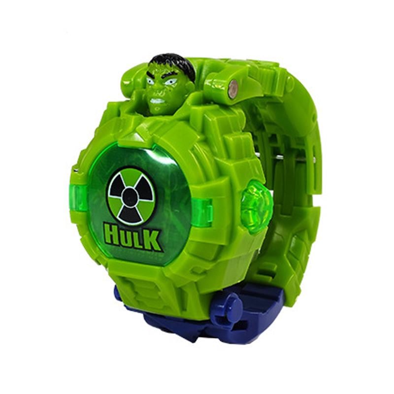 Часы детские Халк трансформер 2в1 Зеленый (VA-1430294005)