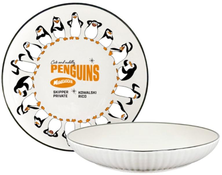 Тарілка GalleryGlass Penguins Madagascar порцелянова 203 мм (75006724) Тарілка GalleryGlass Penguins Madagascar порцелянова 203 мм (75006724)