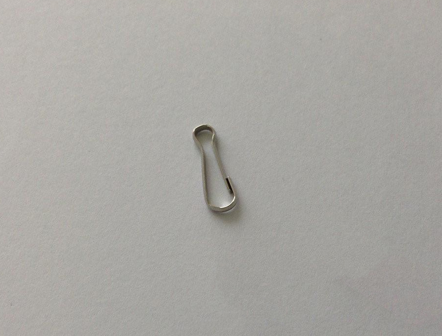 Карабин для ключей металлический 13 мм Серебряный (52065847)