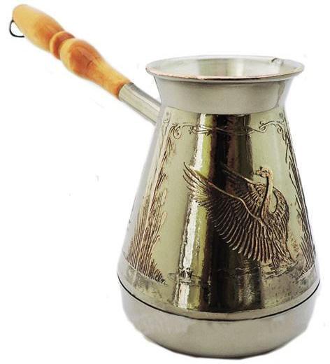 Турка медная Лебеди 600 мл