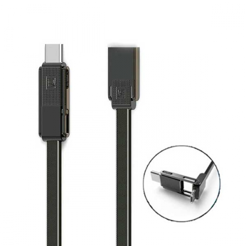 Кабель Remax combo Micro USB/Lightning/Type-C Gplex RC-070th Black - фото 2