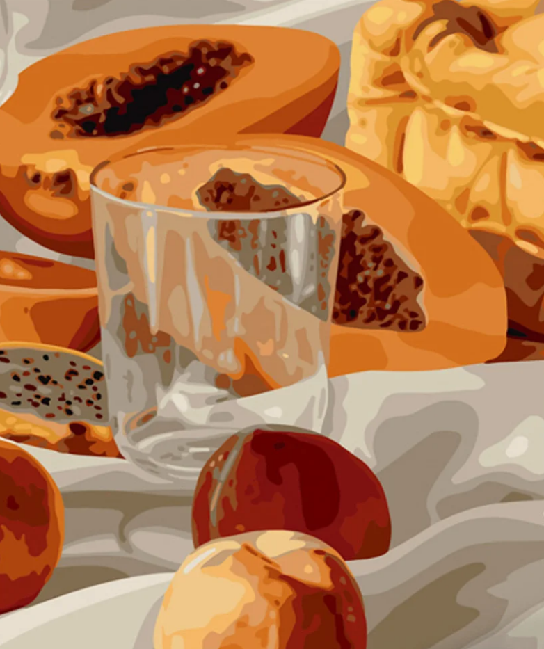 Картина по номерам Strateg Папайя на завтрак 40x50 см (GS544)